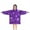 Purple Halloween Pattern, variant on Purple Halloween Pumpkins with Boo Blanket Hoodies for Kids 6-13YR Oversize Wearable Blanket Hoodies for Boys Girls Teens
