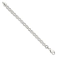 thumbnail image 2 of Auriga Fine Jewelry 925 Sterling Silver Double Link Bracelet 7.5inch for Women, 2 of 6