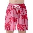 thumbnail image 4 of Icvfdpl Kids Boy Swim Trunks Child Girls Casual Floral Printing Shorts Summer Hawaii Holiday Beachwear Loose Swimwear 14-16 Years, 4 of 7