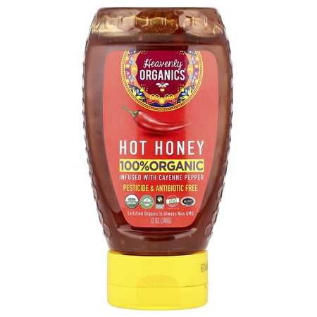 Heavenly Organics 100% Organic Hot Honey  12 oz (340 g)