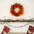 thumbnail image 5 of KOYPTL Christmas Wreath Pendant Rattan for Front Door Christmas Tree Fireplace,15.7" Pre-lit Wreath with Light and Colorfull Accessories for Hanging Ornament Store Scene Christmas Decoration Supplies, 5 of 6