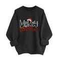 thumbnail image 3 of Merry Christmas Sweatshirts Womens Crewneck Christmas Printed Shirts Loose Long Sleeve Blouses Casual Xmas Sweatshirt Holiday Party Pullover Sweater Tops S, 3 of 8