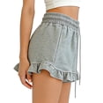 thumbnail image 7 of NAISIBABY Girls Cotton Shorts, Cute Ruffles Elastic Waist Soft Casual Summer Active Shorts Gray Size 7-8, 7 of 7
