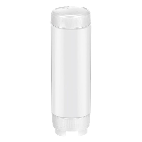 16oz Double Headed Sauce Bottle, Dual Chamber Condiment Dispenser for Ketchup and Salad Dressing, Versatile Squeeze Bottle for Picnics, BBQs, and Home Use