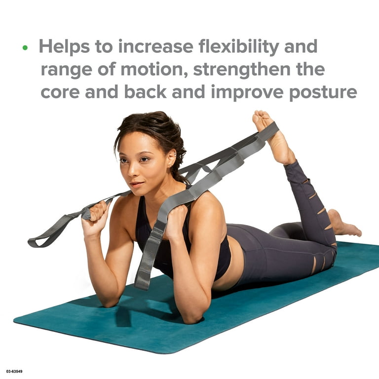 Evolve by Gaiam Stretch Strap, 60 inches, Grey - Exercise