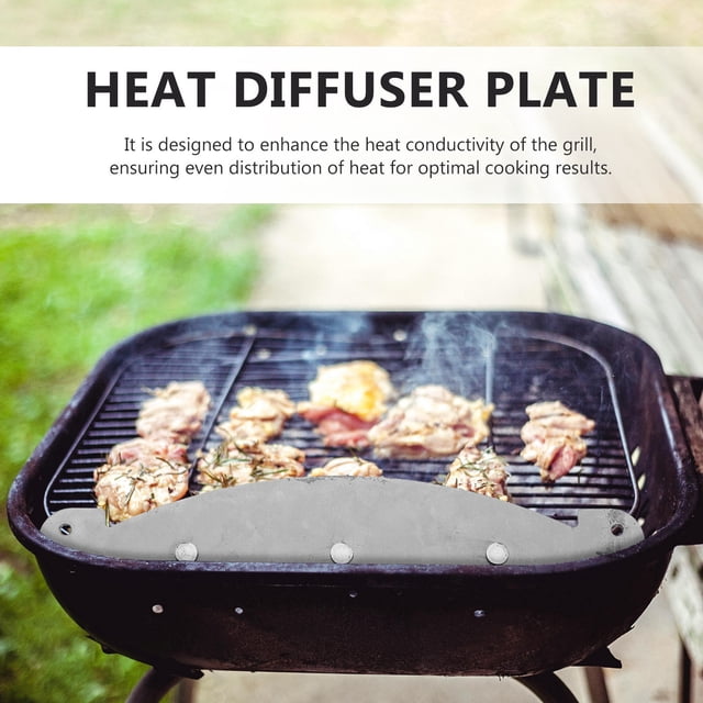 SOPOTUTU Iron Grill Heat Deflector Plate Grey for Grill Machine Heat Distribution
