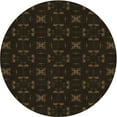 thumbnail image 1 of Ahgly Tapis Rond Lavable en Machine Intérieur Transitionnel Noir Nuit, 7 Pieds Rond, 1 of 7