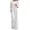White, variant on QIYAGBSA Corduroy Overalls for Women Wide Leg Adjustable Strap Sleeveless Jumpsuit with Pockets Soft Fall Winter (Khaki, S)