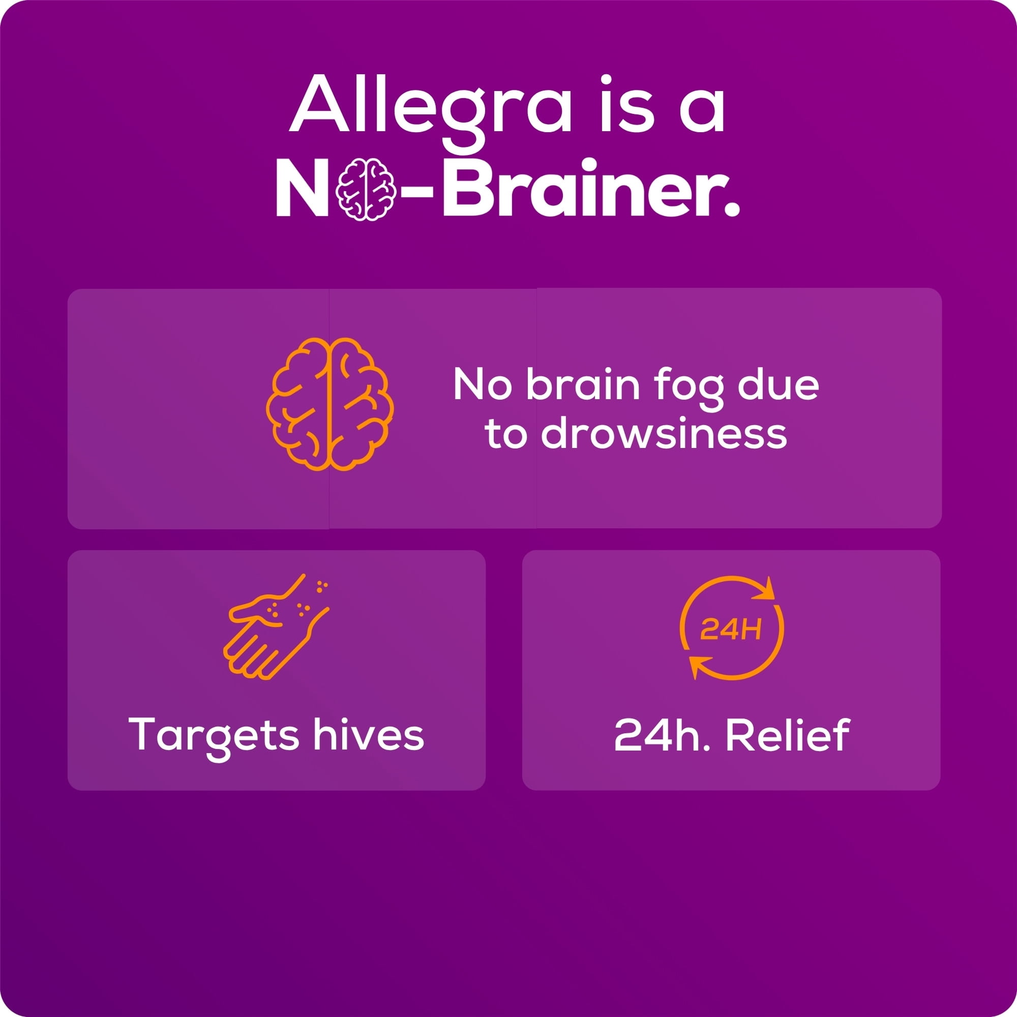 Allegra Hives Antihistamine 24-Hour Tablets, Non-Drowsy Hive Reduction and Hive Itch Relief, 180 mg Fexofenadine HCI, 30-Count