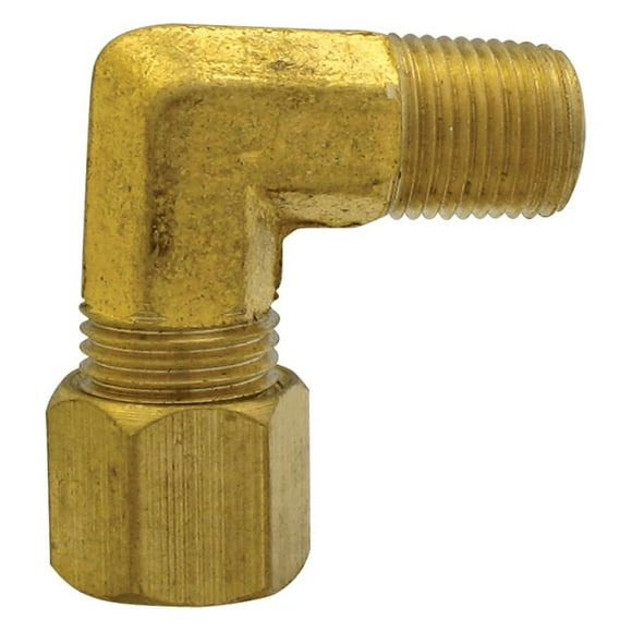 3/8" Compression x 1/4" MPT Laiton Coude de 90 Degrés