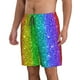 thumbnail image 2 of Fotbe Glitter Rainbow Trajes de Baño Estampados para Hombre, Shorts de Verano de Secado Rápido, Ropa de Playa, Bañadores-XX-Large, 2 of 6
