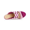 thumbnail image 4 of BLISSFUL STEP Women's Printed Stiletto Heels Slides Sandals, 4 of 7