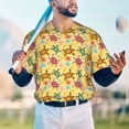 thumbnail image 6 of Daiia Sea and Sand Mens Baseball Jersey Button Down Shirts Short Sleeve Sports Uniforms-Small, 6 of 9