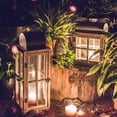 thumbnail image 5 of Decorative Table Lantern Wooden Glass Lantern, 5 of 11