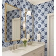thumbnail image 3 of S4sassy Self Adhesive Wallpaper, Geometric Tile Wallpaper, Blue Removable DIY Vinyl Tile Pattern Wall Covering, Textured Peel and Stick Contact Paper for Entryway wall, Kitchen Backsplash-25"x120", 3 of 8