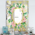 thumbnail image 2 of DESIGN ART Designart 'Efflorescent Gold Pink 7' Cabin and Lodge Mirror - Vanity Printed Mirror 23.7in.x31.5in., 2 of 5