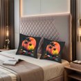 thumbnail image 2 of Set of 2 Tropical Throw Pillow Covers 18x18in - Vibrant Sunset Design with Palm Trees & Exotic Flowers for Couch Bed Car Decor, 2 of 8