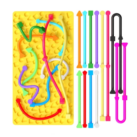 DoDoMagxanadu Silicone Sensory Activity Board - Silent Portable Fidget Toys for Kids 3  Adults, Stress ADHD Autism Relief