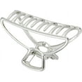 thumbnail image 4 of Strong Holding Geometric Hair Claw Clasp Shower Bath Metal Hair clip and clamp, Triangle Silver, 4 of 5