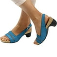 thumbnail image 3 of Fukaraa Summer Orthotic Sandals Women Heel Ankle Strap Dressy Comfy Flats, 3 of 5