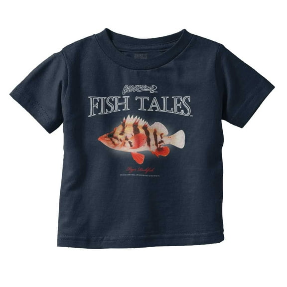 Gill McFinn Tiger Rockfish Fishing Toddler Boy Girl T Shirt Infant Toddler Brisco Brands 12M