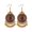 Red, variant on AYYUFE Women Ethnic Tassel Disc Flower Bead Pendant Long Dangle Hook Earring Jewelry Alloy Red