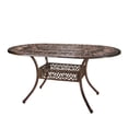 thumbnail image 3 of Christopher Knight Home Haitian Outdoor Cast Aluminum Oval Dining Table (ONLY) by  - 59.20"L x 37.80"W x 28.50"H, 3 of 5