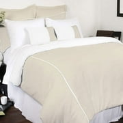 Spa Piqué Duvet Cover Set - Full / Queen, Fog