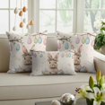 thumbnail image 6 of Easter Decorative Throw Pillow Covers 16x16 Inch Set of 2 Bunny Home Decor Pillow Cases for Couch, Eggs Branch Leaves Beige Cushion Case for Living Room Bedroom Bed Car Chair, 6 of 9
