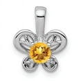thumbnail image 1 of 925 Sterling Silver Citrine Necklace Charm Pendant Birthstone November, 1 of 6