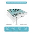 thumbnail image 5 of Summer Beach Twin Size Down Alternative Comforter, Lightweight Comforter Quilt Bedding Set with Pillow Shams Watercolor Blue Ocean Green Palm Leaves All Seasons Bed Comforter Duvet Insert 68"x86", 5 of 7