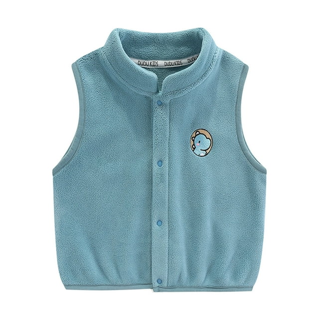 Kcodviy Vestes de Course d'Hiver pour Garçons et Filles, Veste Sans Manches en Polaire Chaude