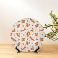 thumbnail image 6 of Gaeub Cute Squirrel Fall Print Ceramic Plate,Dinner Plates,Bone China Decorative Plates with Display Stand,Art Ceramic Ornaments for Wall Hanging Decoration-6in, 6 of 6