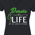thumbnail image 4 of Inktastic Donate Life-Be an Organ Donor Women's V-Neck T-Shirt, 4 of 5