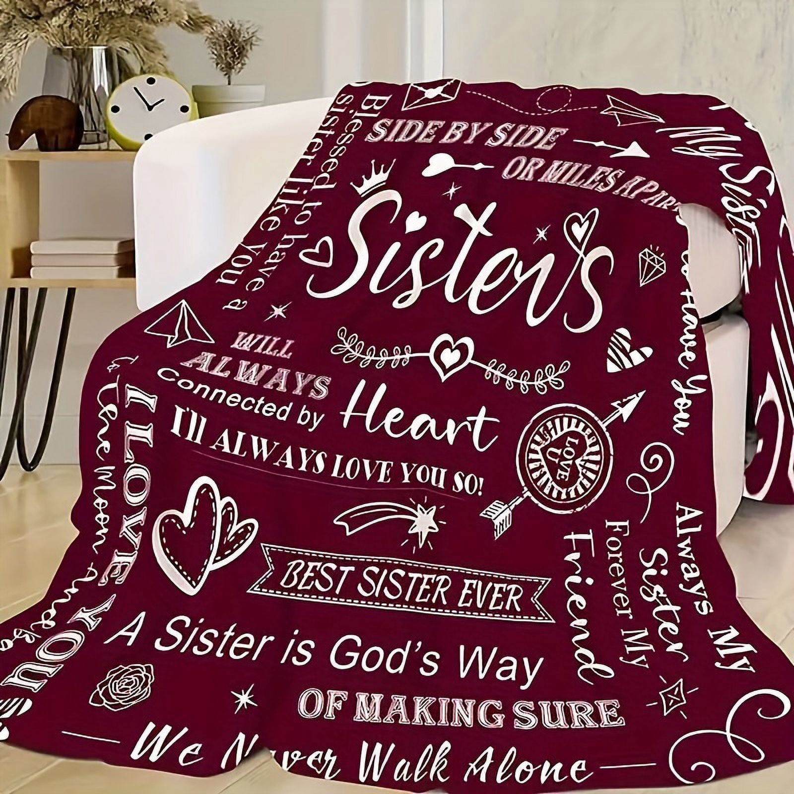 Soft & Cozy Purple Flannel Blanket - Perfect Gift for Sisters, Ladies, Birthdays, and Christmas - Plush, Warm, and Lightweight for Ultimate Comfort