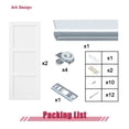 thumbnail image 5 of 72" x 80" 3 Lite Height Pantry or Closet Sliding Doors with Hardware Kit Finished, No assembled request, 5 of 6
