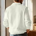 thumbnail image 3 of Zimjoy Mens Quarter Zipper Pullover Casual Lightweight 1/4 Zip Sweater Men Fall Mock Neck Long Sleeve 1/4 Zipper Pullover Mens Texture Waffle Sweatshirt, Beige XL, 3 of 4