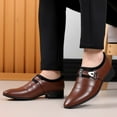 thumbnail image 3 of Dakaela Men's Dress Shoes Business Formal Slip on Oxfords Soft Classic Wedding Casual Work Loafers, 3 of 6