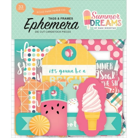 - Summer Dreams Ephemera Cardstock Die - Cuts - Frames & Tags