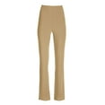 thumbnail image 5 of XFLWAM Women's Stretch Dress Pants Casual Work Slacks Business Pants with Pockets Flared Straight Leg Bootcut Trousers for Office Khaki M, 5 of 7