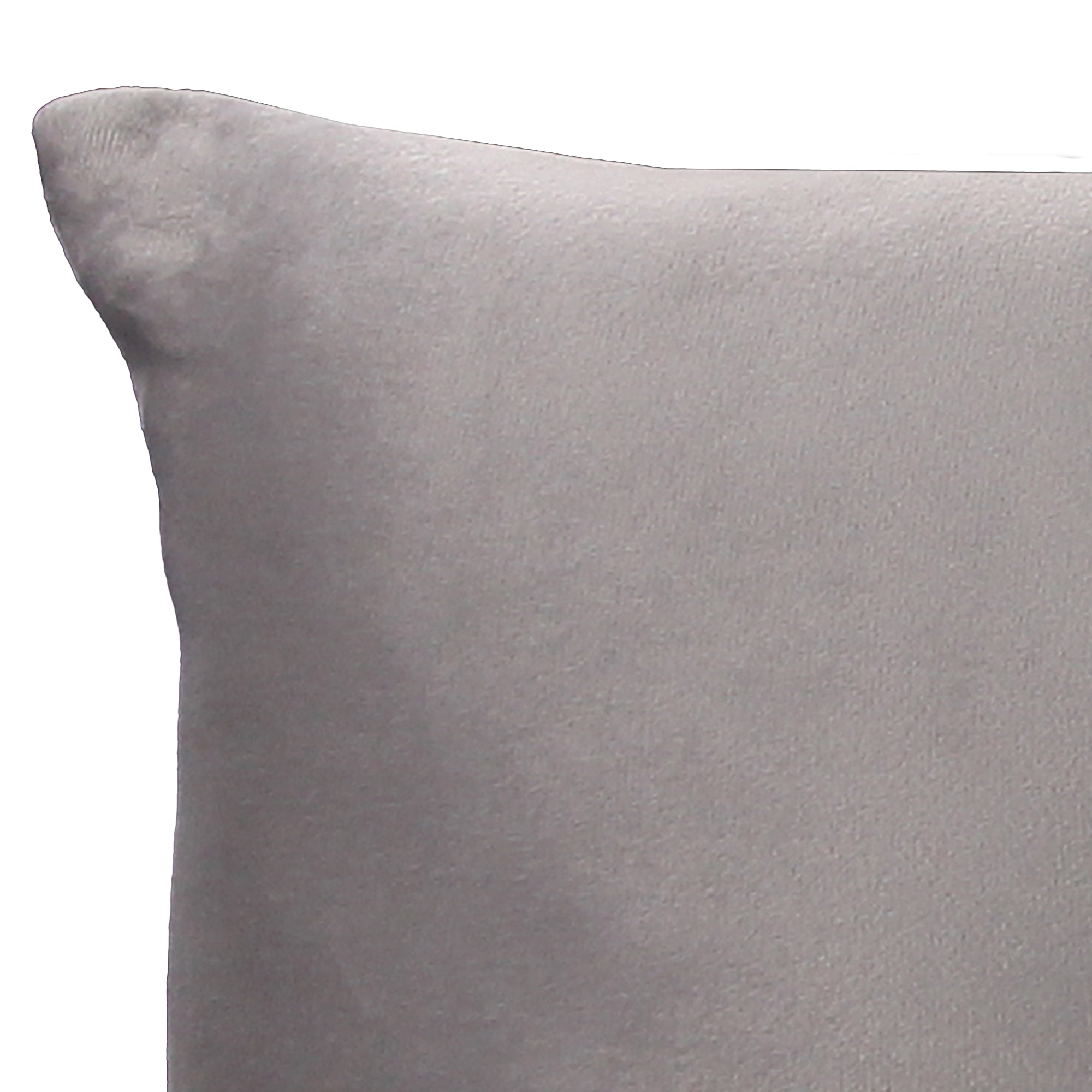 Jordan Manufacturing 20" x 14" Light Gray Solid Rectangular Tufted Decorative Lumbar Throw Pillow with Fabric Button