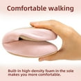 thumbnail image 3 of Somdot Memory Foam Slippers, with Thick and Soft Lining and a Silent Sole, Suitable for Both Men and Women, Pink, 3 of 6