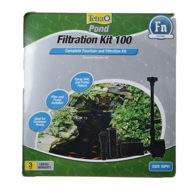 Tetra Pond Filtration Fountain Kit FK3 - 325 GPH - For Ponds up to 100 ...