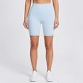 thumbnail image 6 of Sokhug Womens High Waisted Biker Yoga Shorts Athletic Workout Shorts Stretch Solid Color Casual Wear Running Cycling Active Shorts, 6 of 6
