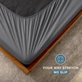 thumbnail image 5 of Bare Home Box Spring Cover - Microfiber - 4-Way Stretch (King, Grey), 5 of 6