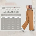 thumbnail image 2 of TEMOFON Womens Pants Plus Size Casual Wide Leg Dress Pants Summer Palazzo Loose Fit Khaki Soft Slacks Flowy Work Dress Pant 3XL, 2 of 9