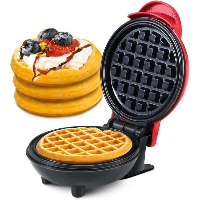 Mini máquina para hacer gofres para gofres individuales, croquetas de patata, paninis, desayunos, refrigerios u otros productos para llevar JM