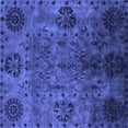 thumbnail image 1 of Ahgly Company Indoor Square Oriental Blue Industrial Area Rugs, 6' Square, 1 of 4
