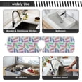 thumbnail image 6 of Coolnut Flip Flops Colorful Sink Splash Guard for Faucet 2 Packs Faucet Absorbent Mats, Faucet Handle Drip Catcher Quickly Drying Mat for Kitchen Counter Bathroom, 30"x5.5" RV, 6 of 7