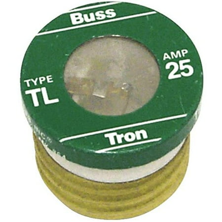 - TL-25 25 Amp Time Delay, Loaded Link Edison Base Plug Fuse, 125V UL Listed, Time-Delay Plug Fuse By Bussmann